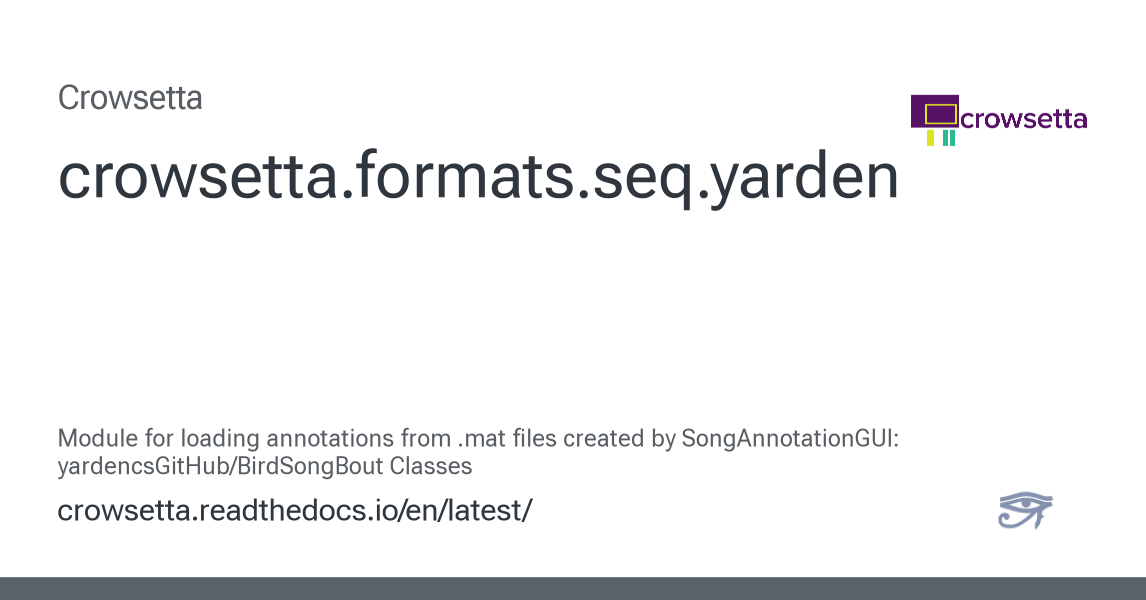 crowsetta.formats.seq.yarden — Crowsetta documentation